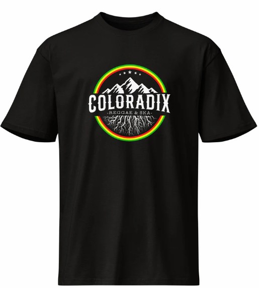 Coloradix merch — black tee back